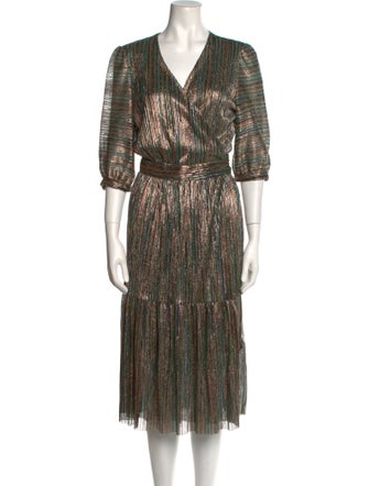 BA&SH Striped Long Dress