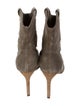 BA&SH Suede Whipstitch Trim Western Boots
