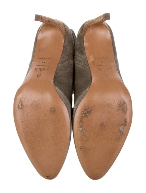 BA&SH Suede Whipstitch Trim Western Boots