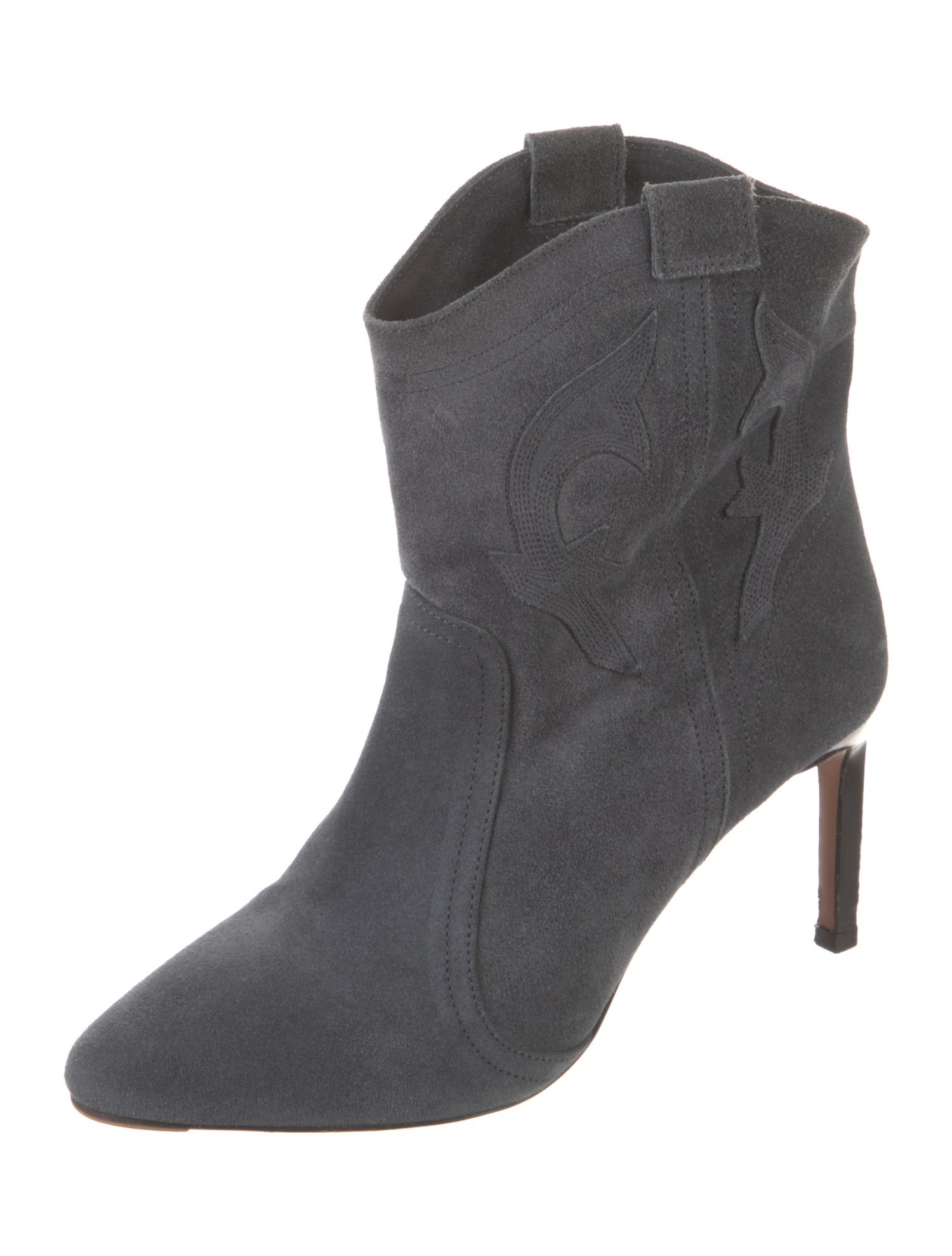 BA&SH Suede Western Boots