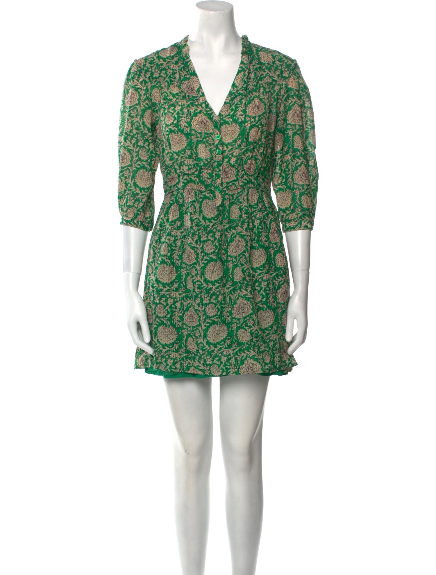 BA&SH Floral Print Mini Dress