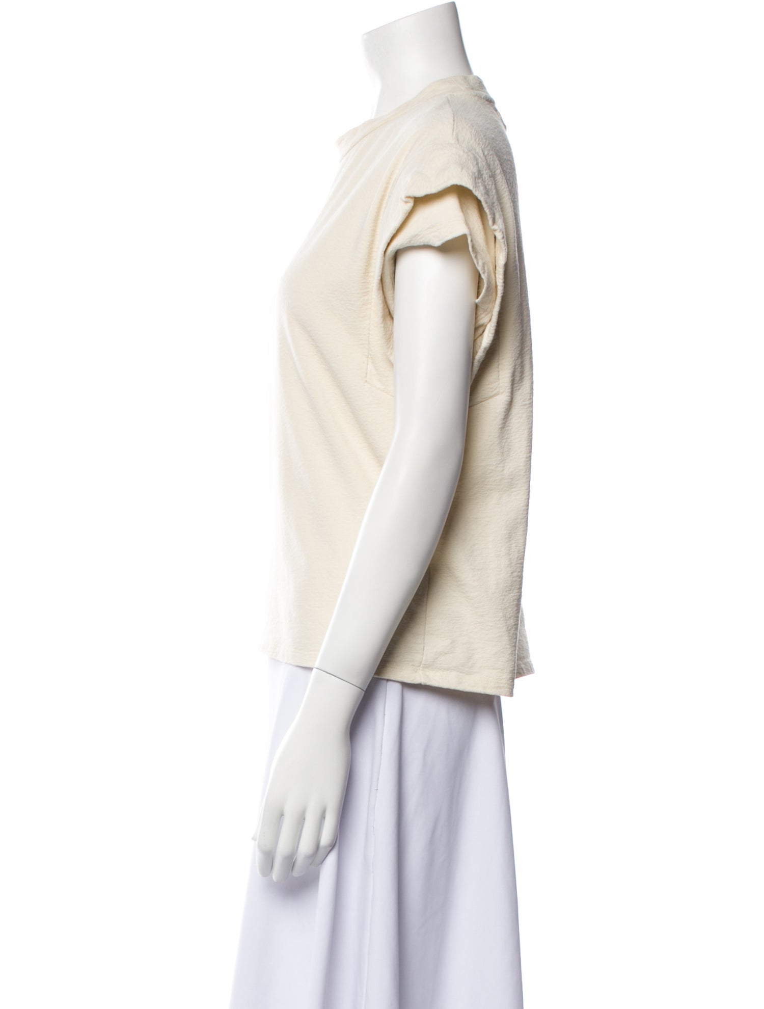 BA&SH Crew Neck Short Sleeve Sweatshirt