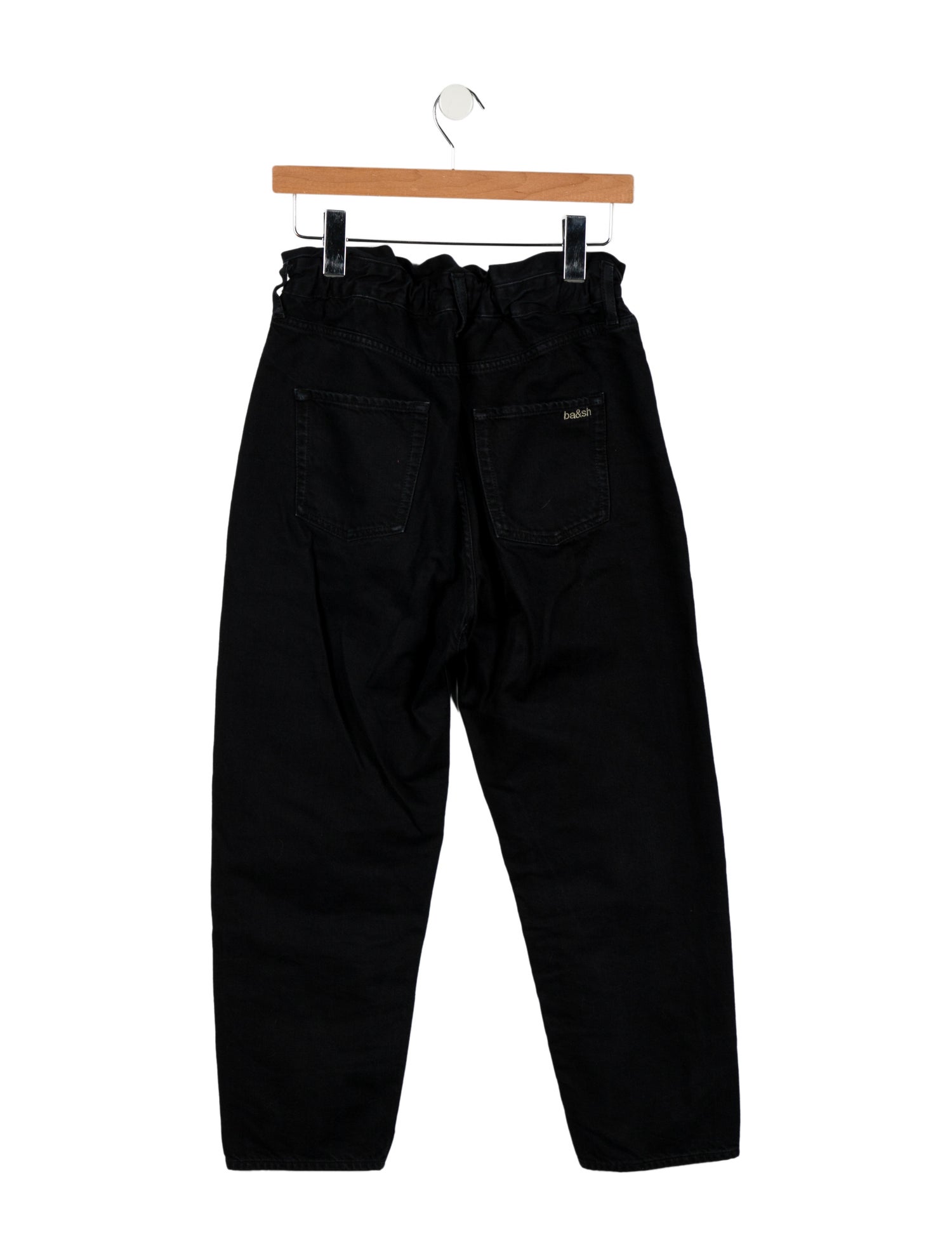 BA&SH High-Rise Straight Leg Jeans