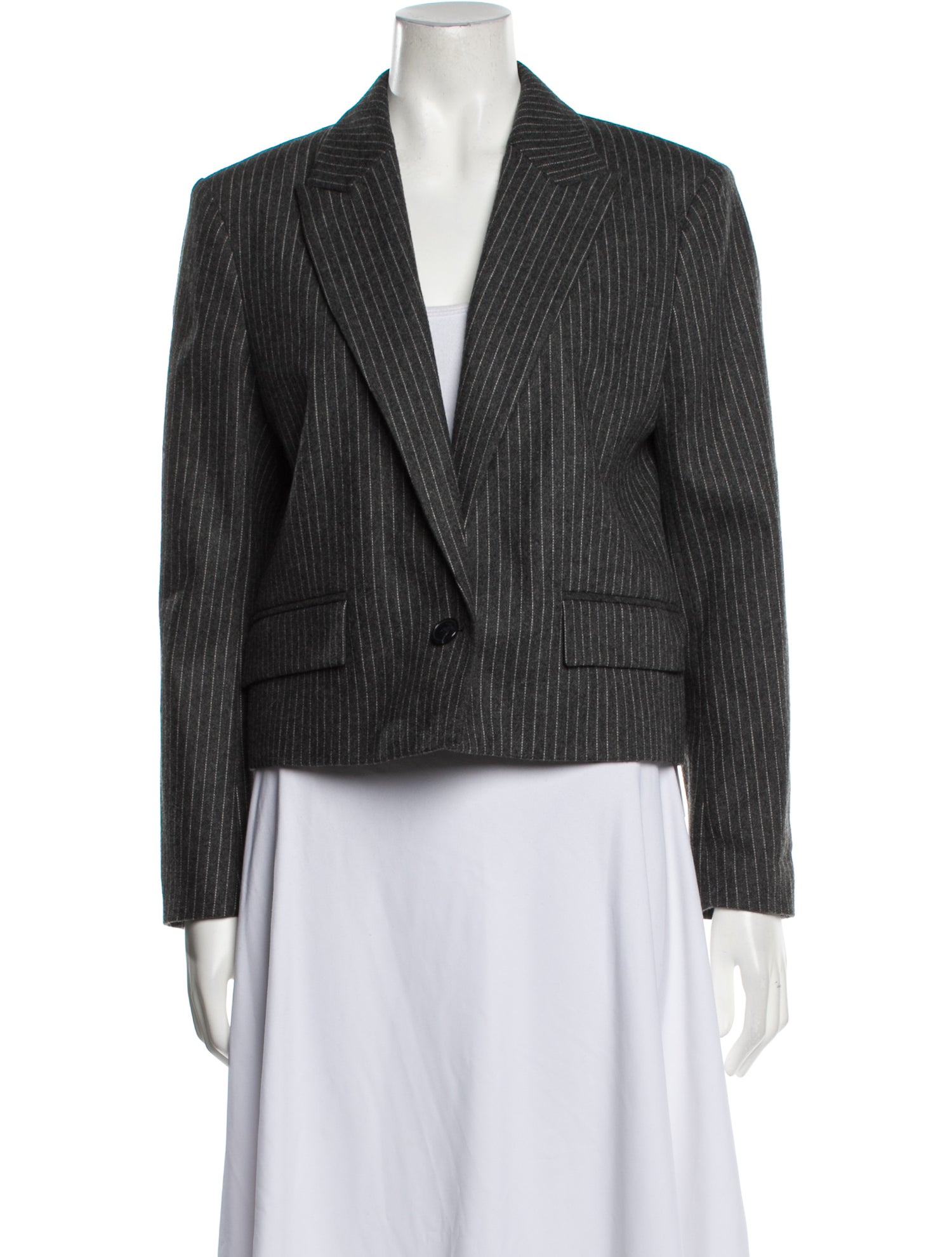 BA&SH Wool Tweed Pattern Blazer