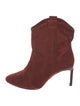 BA&SH Suede Embroidered Accent Western Boots