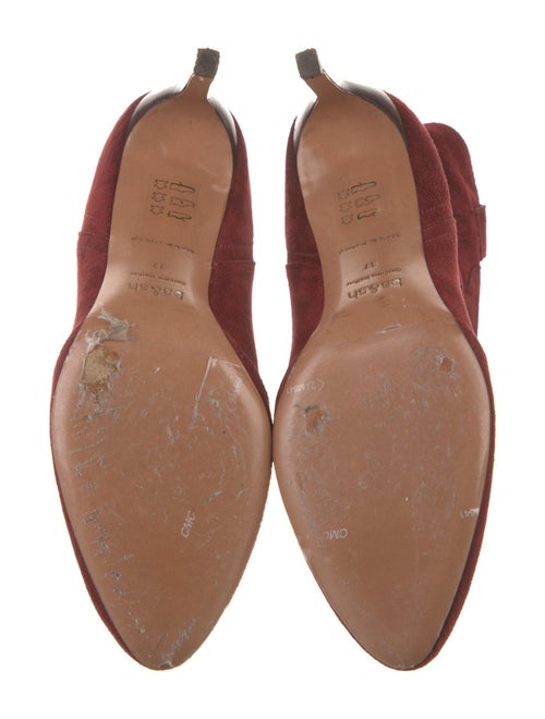 BA&SH Suede Embroidered Accent Western Boots