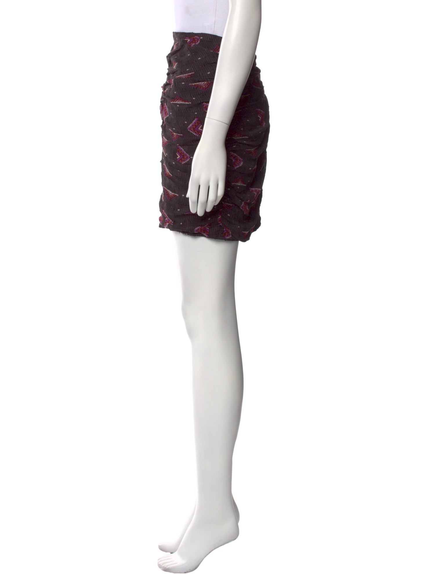 BA&SH Printed Mini Skirt