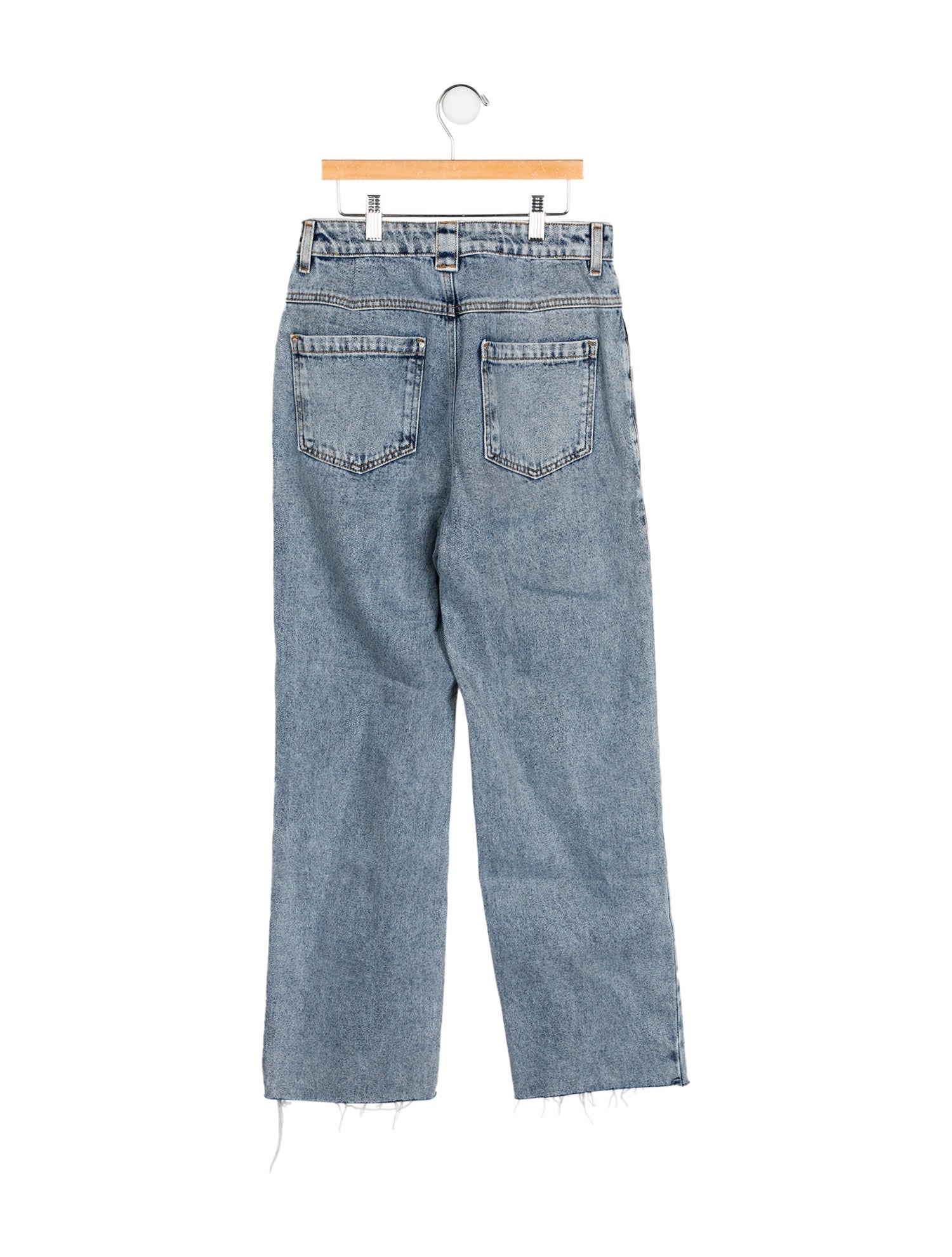 BA&SH High-Rise Straight Leg Jeans