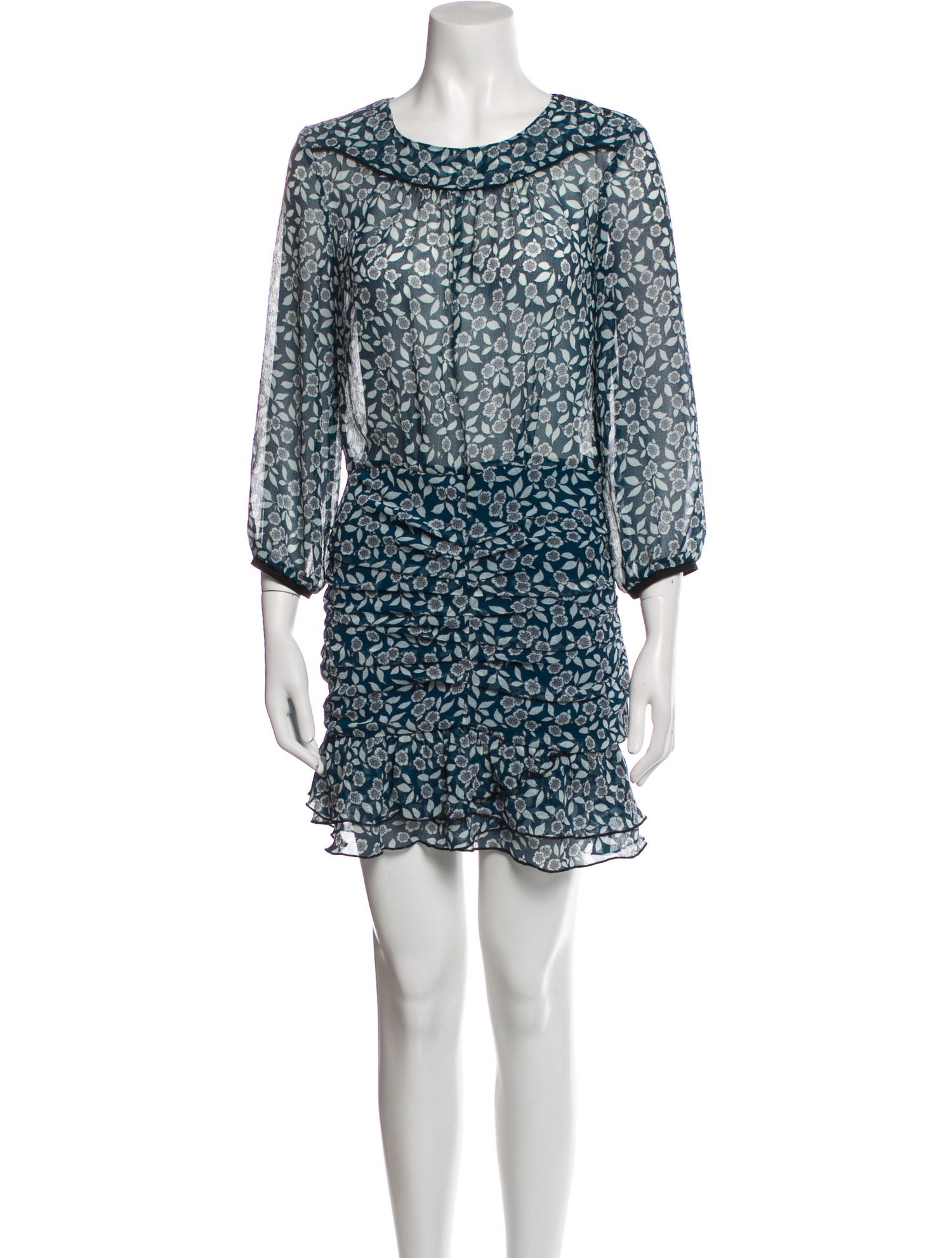 BA&SH Floral Print Mini Dress