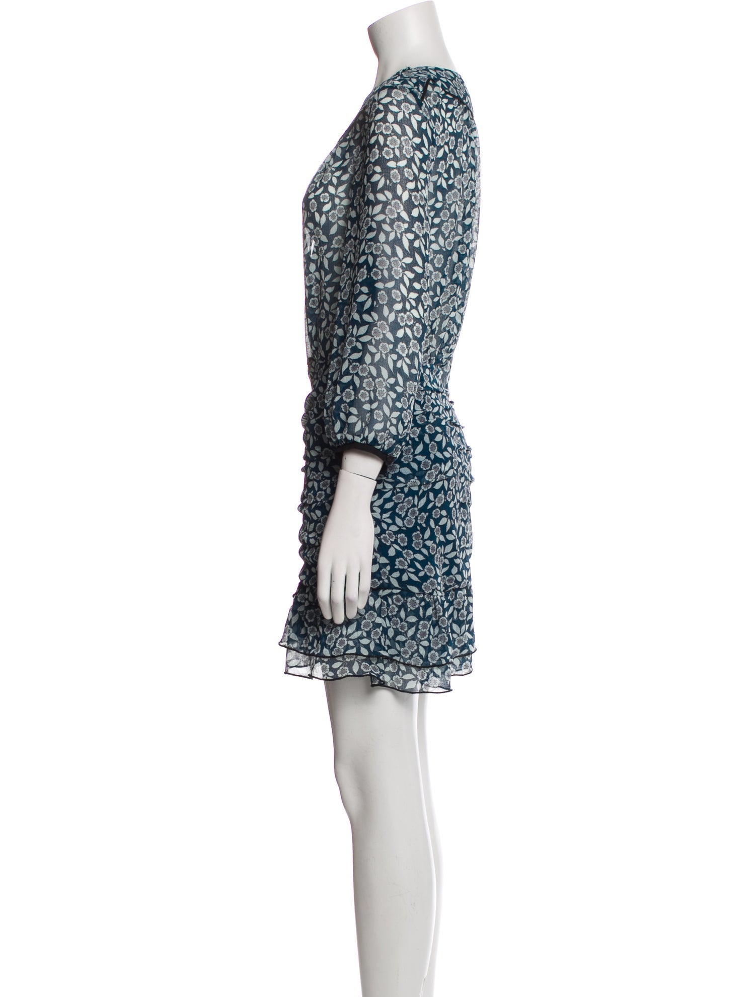 BA&SH Floral Print Mini Dress