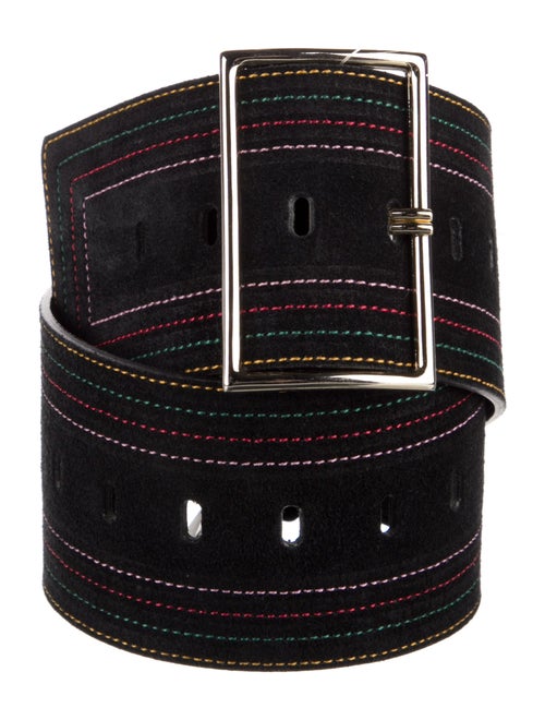 BA&SH Wide Leather Waist Belt