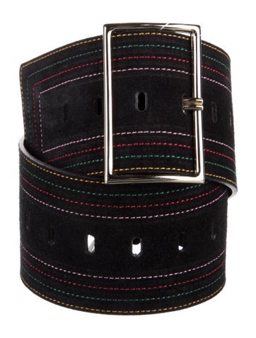 Ba&Sh Belts Wide Leather Waist Belt M