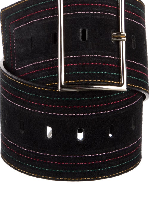 BA&SH Wide Leather Waist Belt