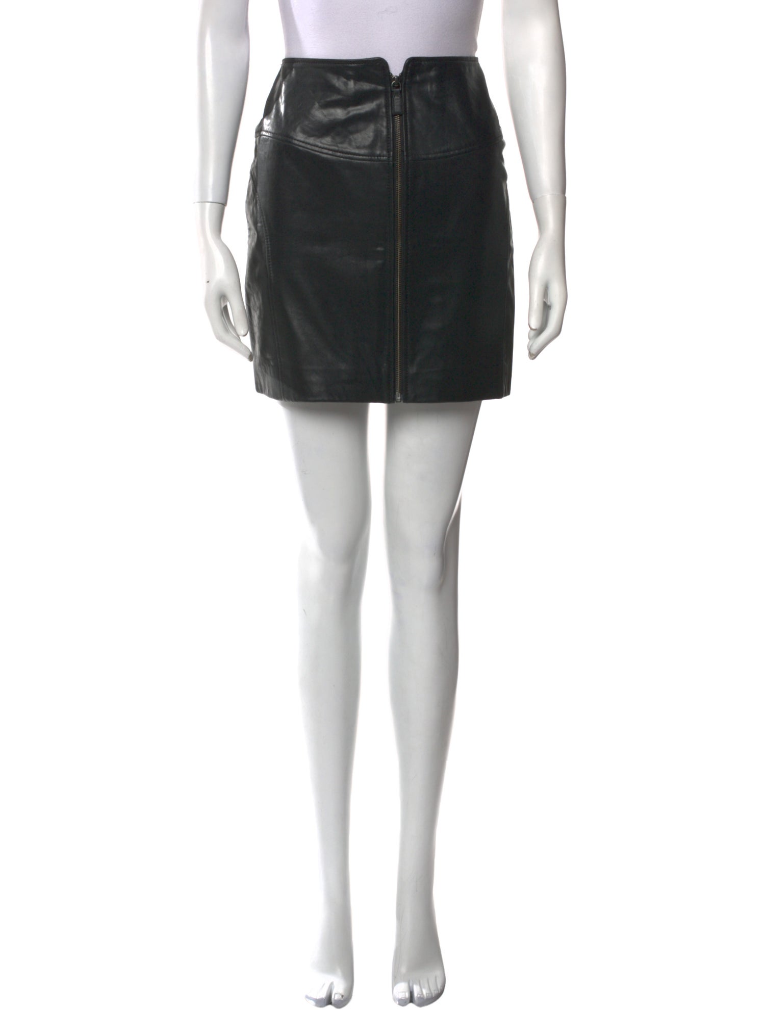 BA&SH Leather Mini Skirt