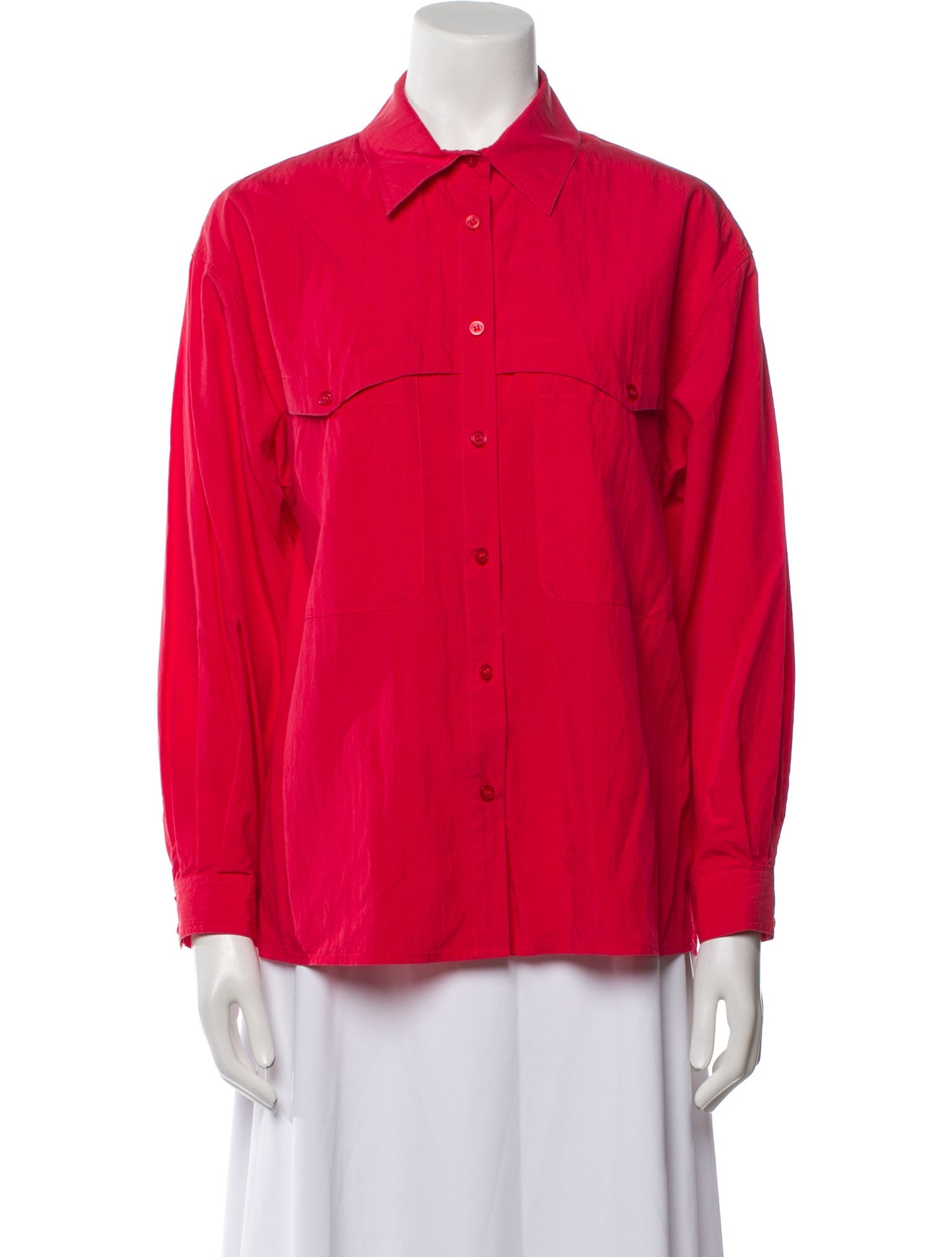 BA&SH Long Sleeve Button-Up Top