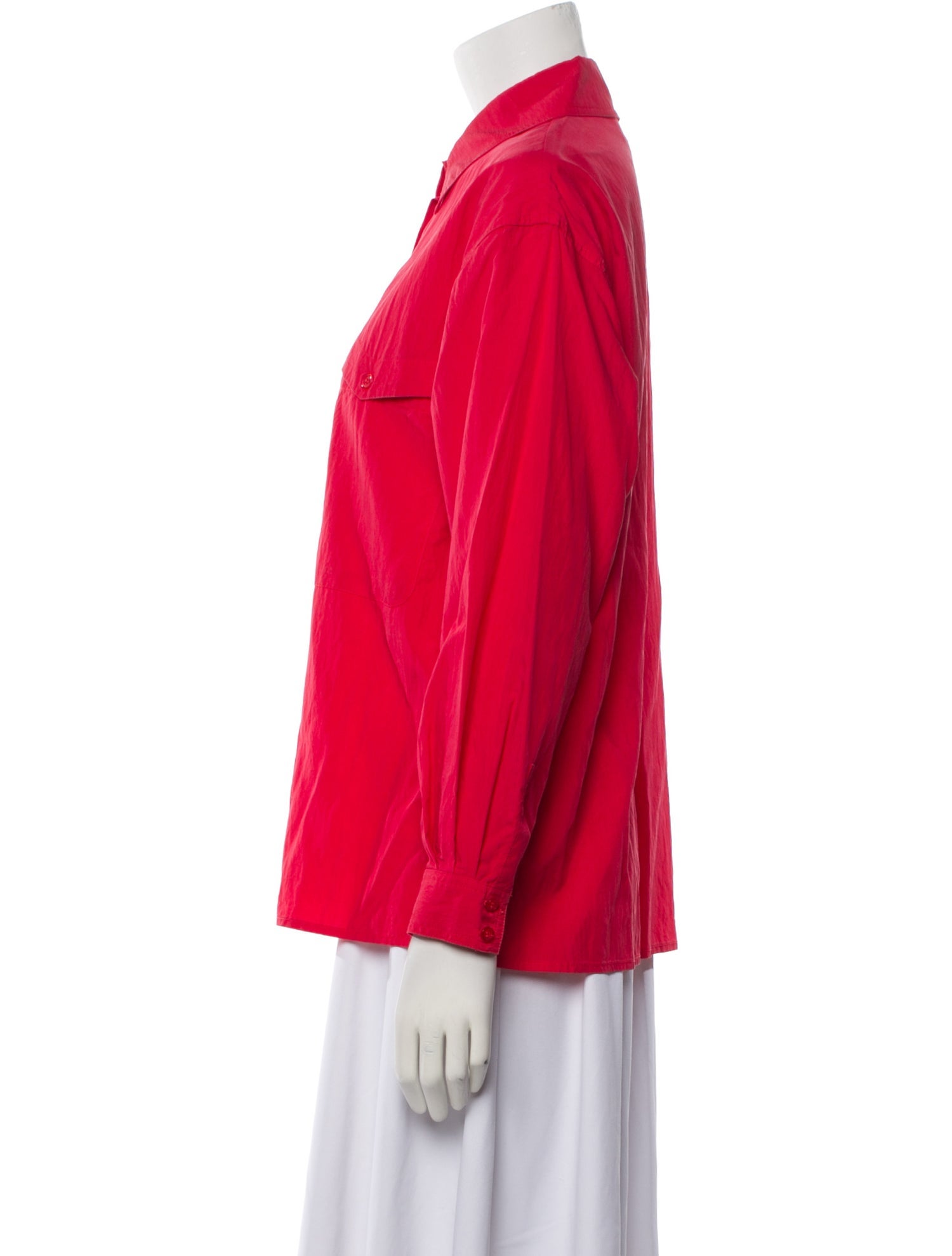 BA&SH Long Sleeve Button-Up Top