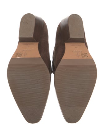 BA&SH Suede Embroidered Accent Western Boots