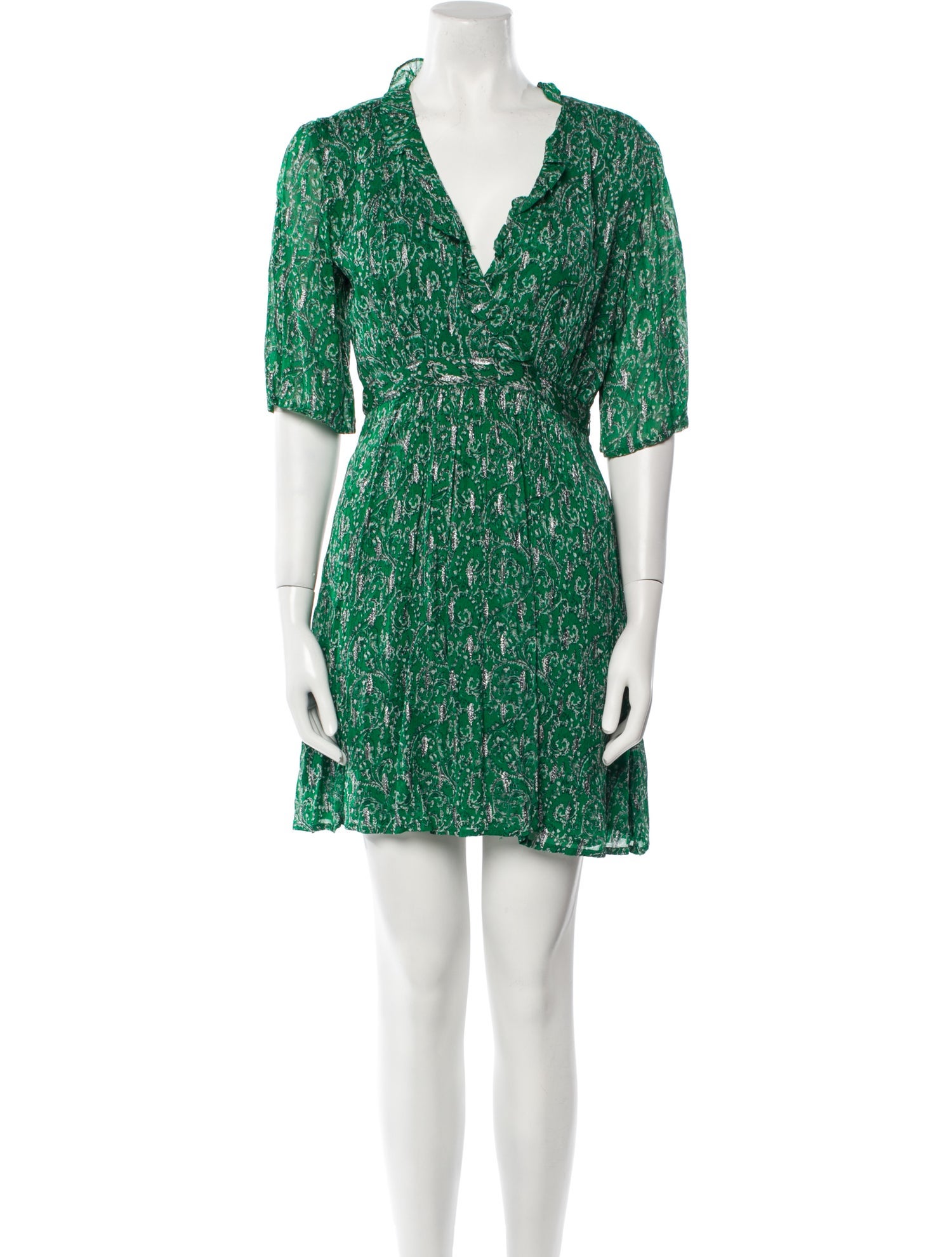 BA&SH Printed Mini Dress