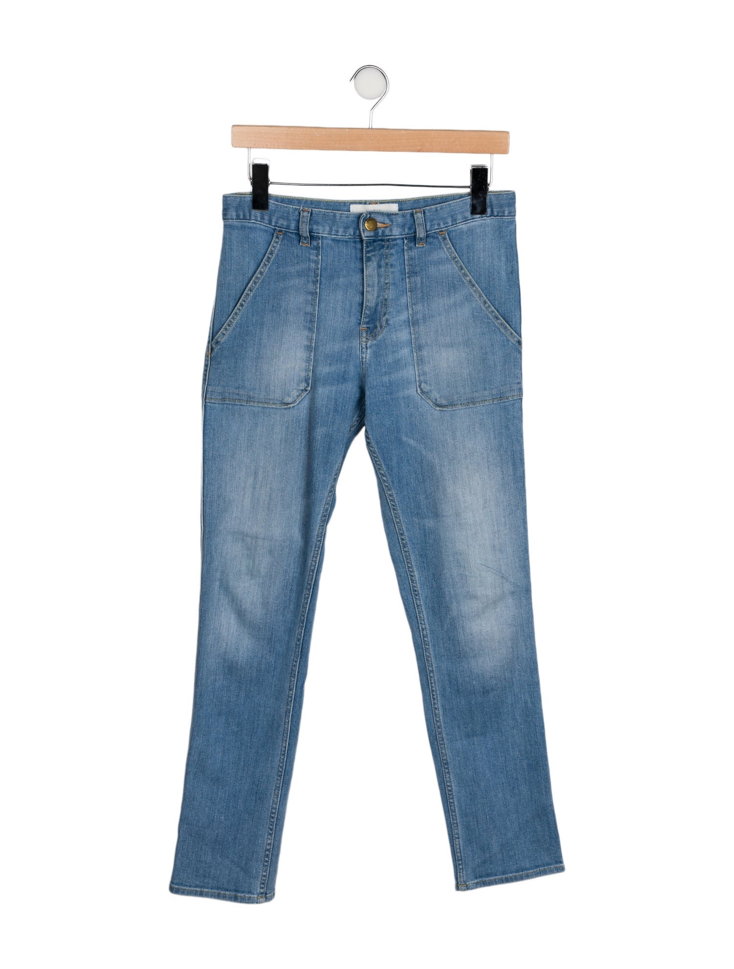 BA&SH Mid-Rise Straight Leg Jeans