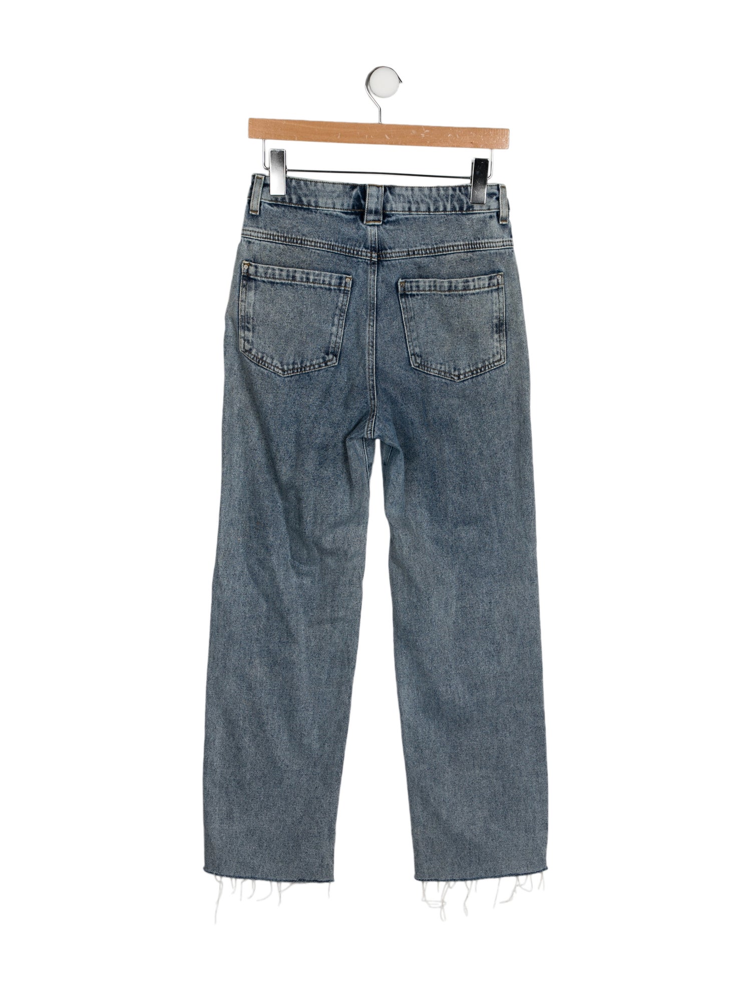 BA&SH High-Rise Straight Leg Jeans