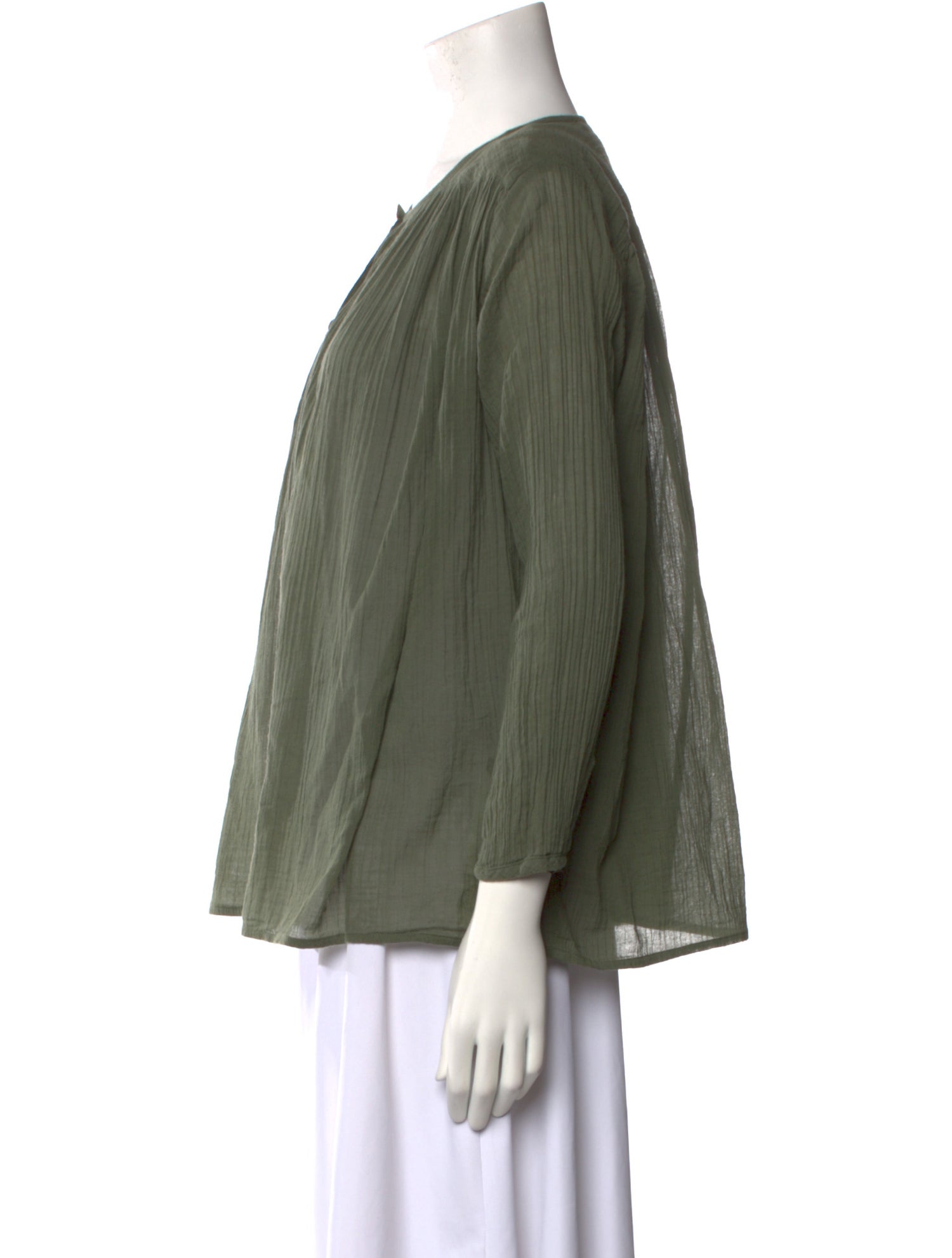 BA&SH Crew Neck Three-Quarter Sleeve Blouse