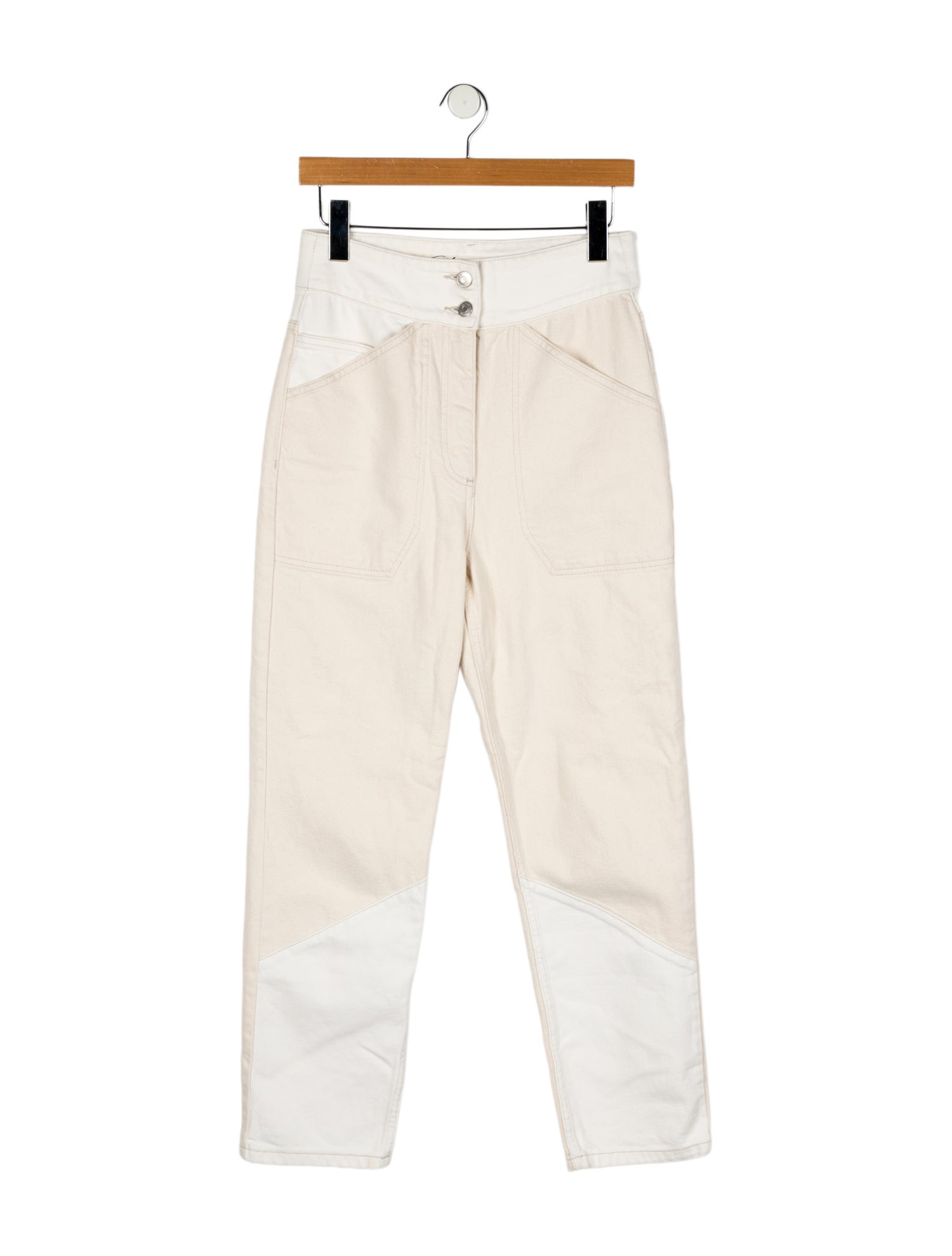BA&SH High-Rise Straight Leg Jeans