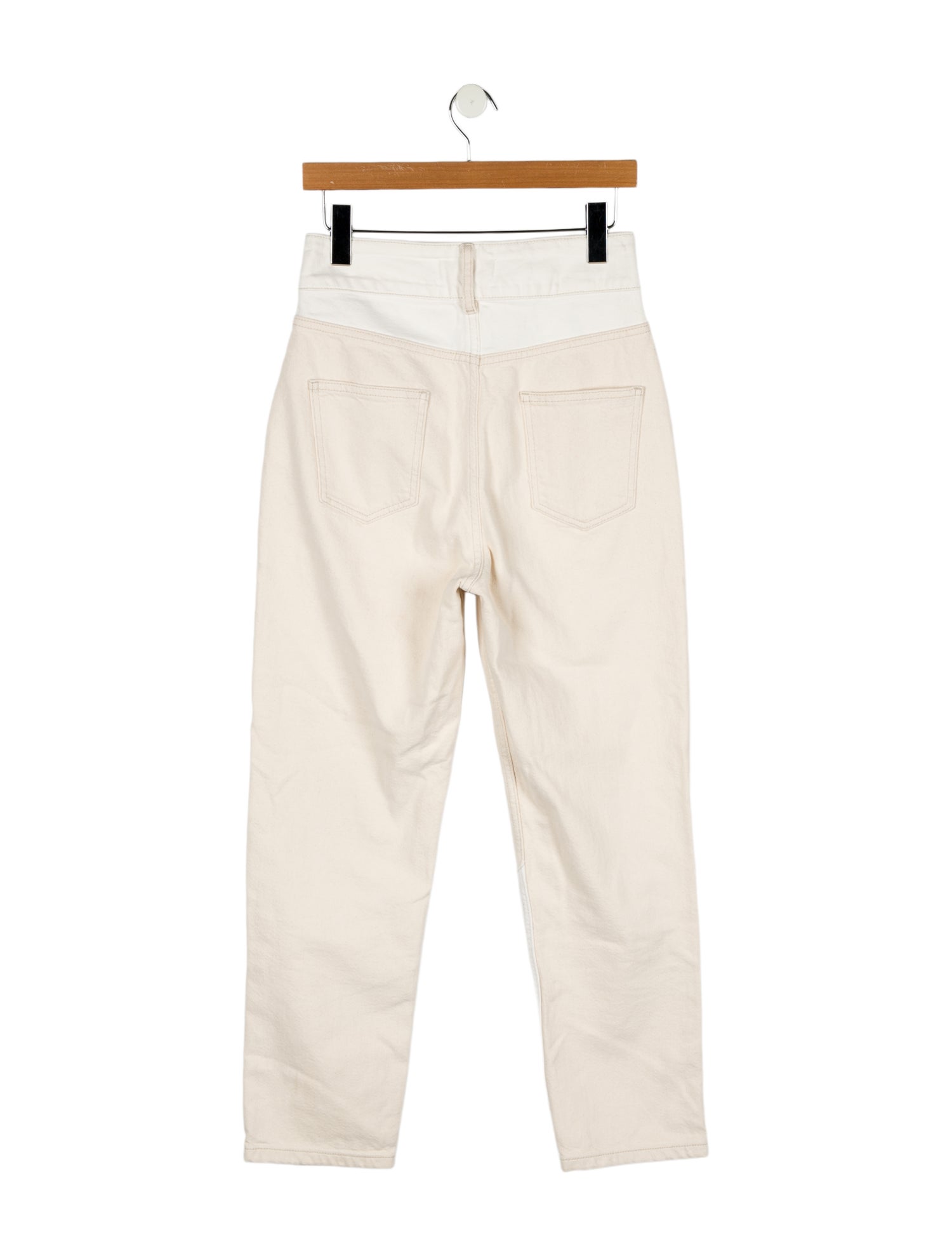 BA&SH High-Rise Straight Leg Jeans