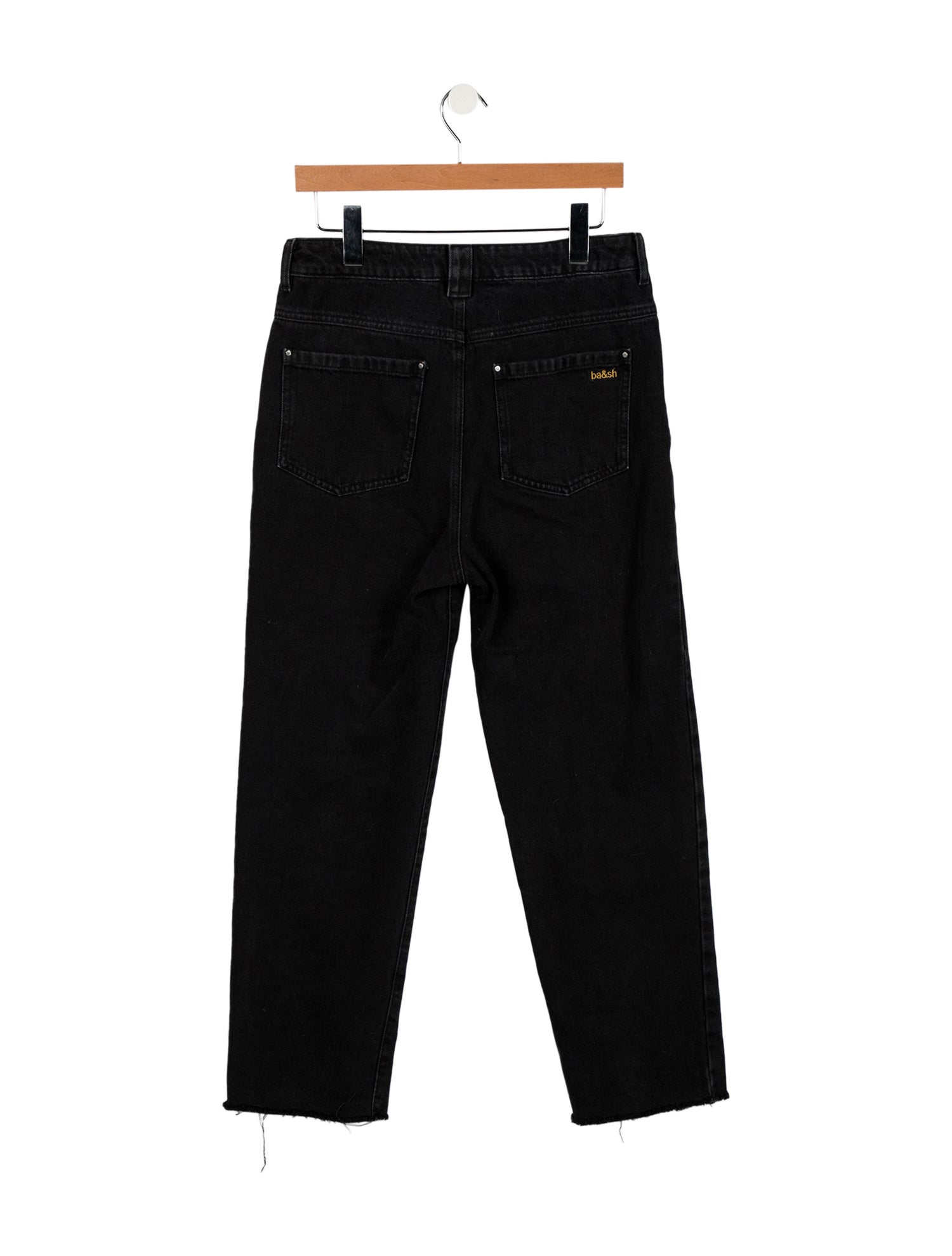 BA&SH High-Rise Straight Leg Jeans