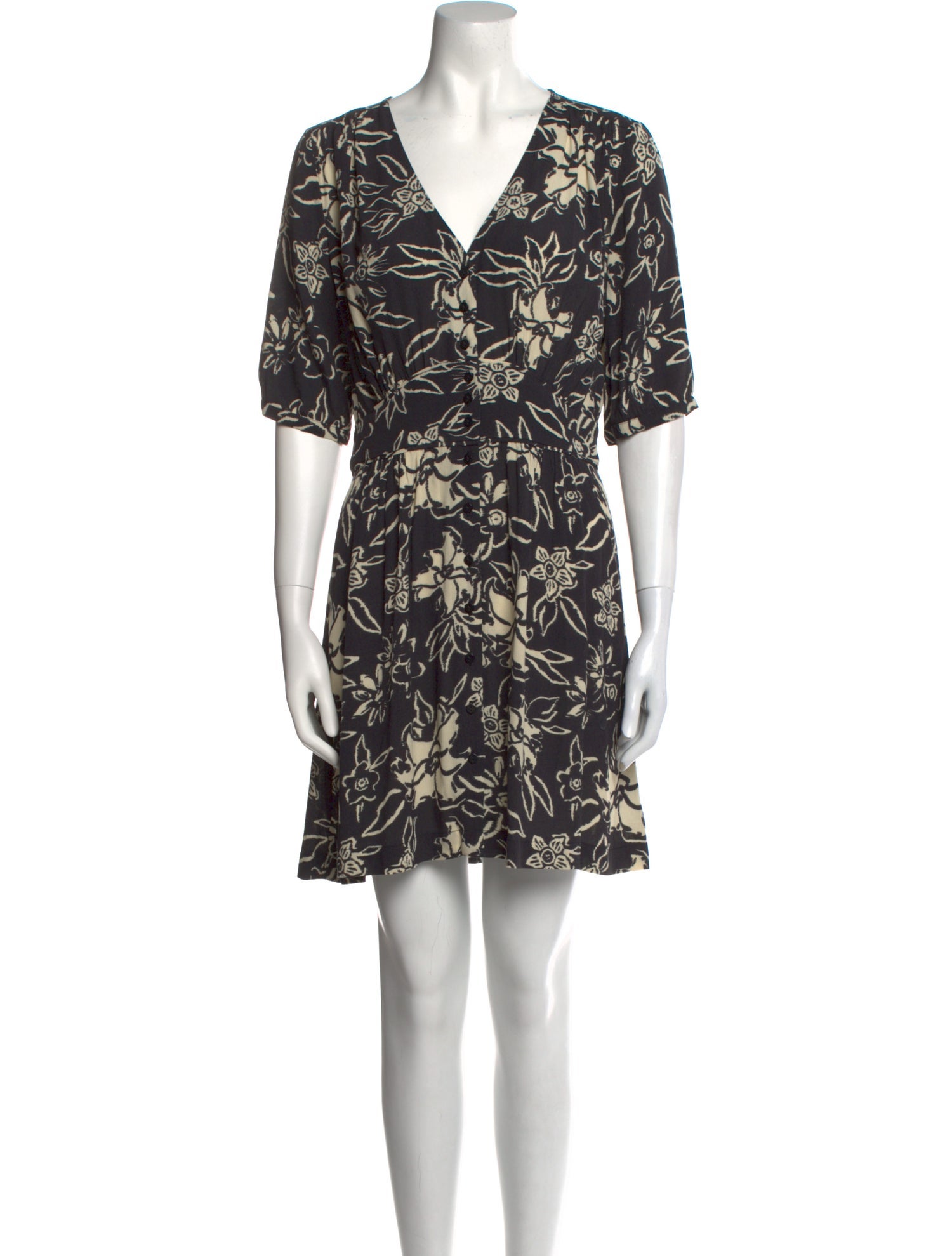 BA&SH Floral Print Mini Dress
