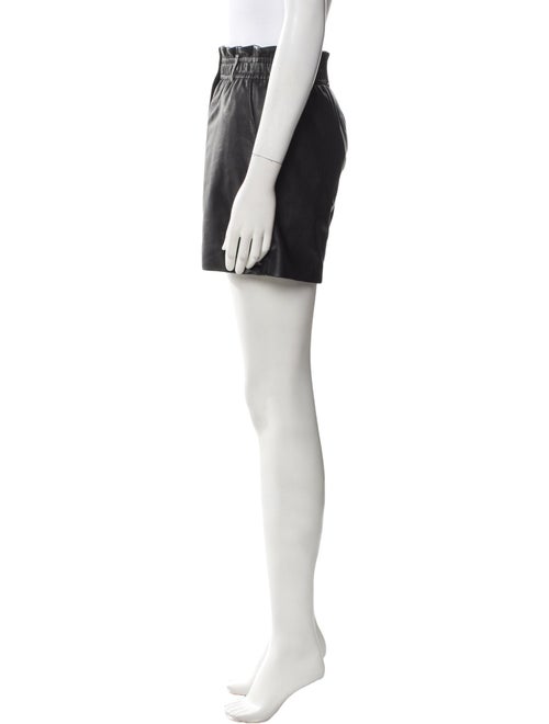 BA&SH Leather Mini Shorts