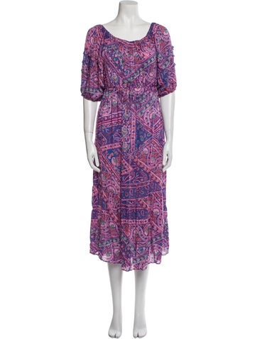 Ba&Sh Dresses Printed Midi Length Dress XS