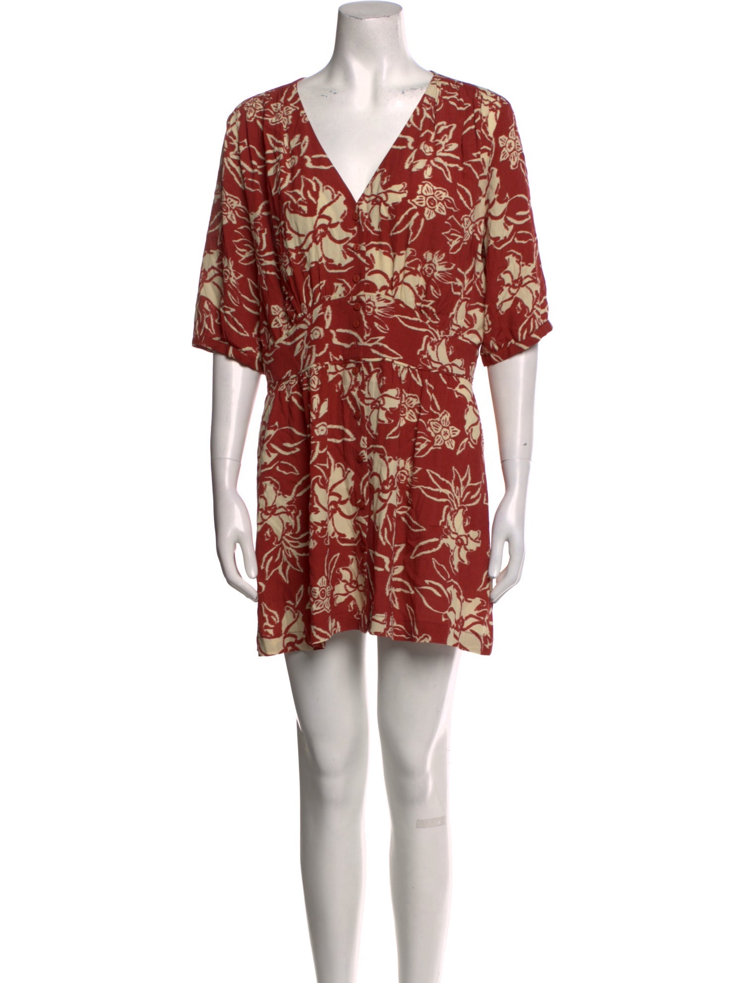 BA&SH Floral Print Mini Dress