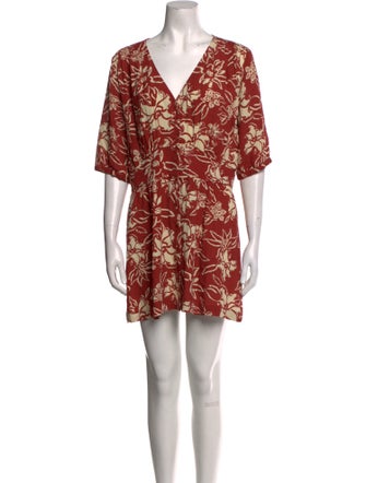 BA&SH Floral Print Mini Dress