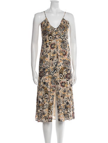 Ba&Sh Dresses Printed Midi Length Dress M