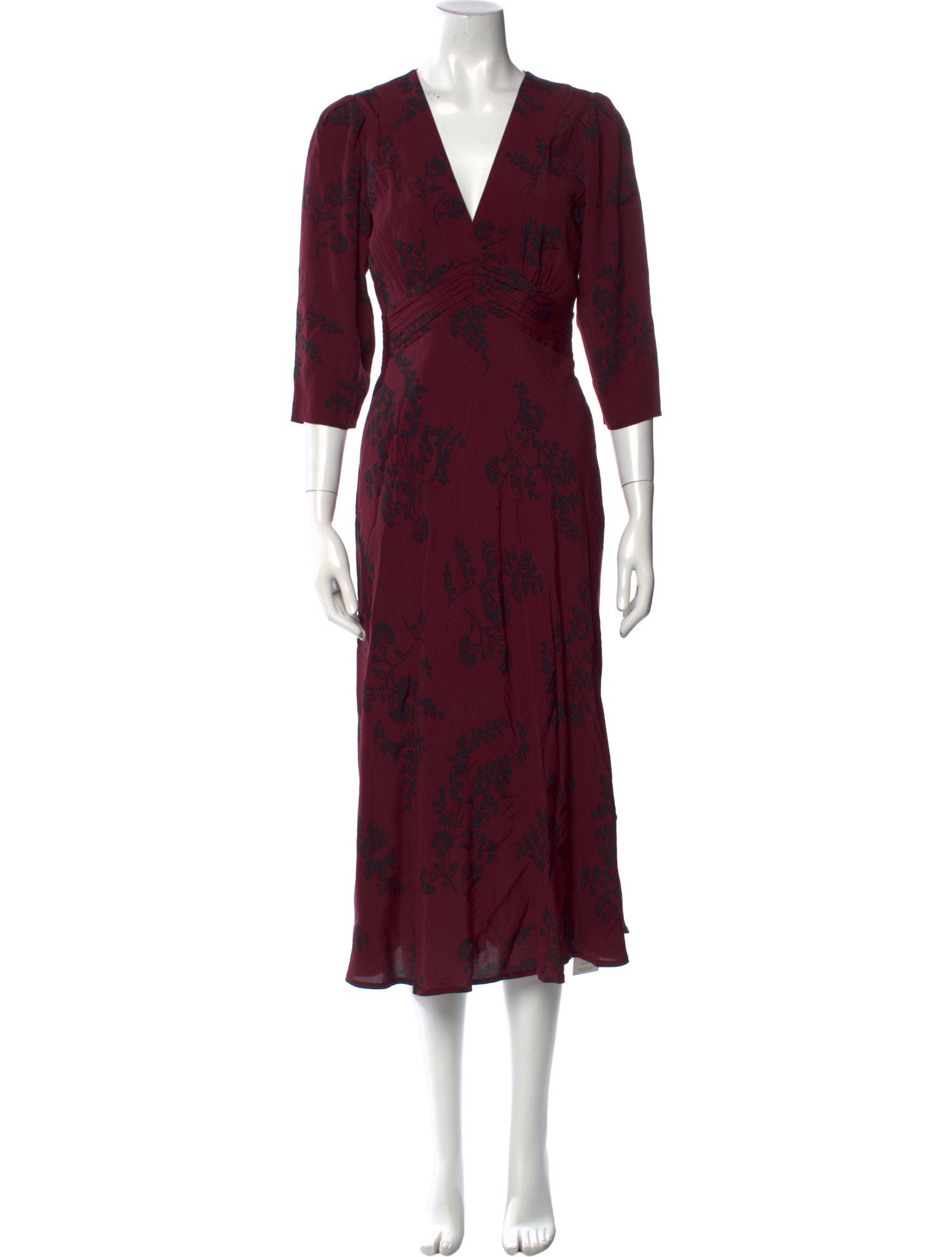 BA&SH Floral Print Long Dress