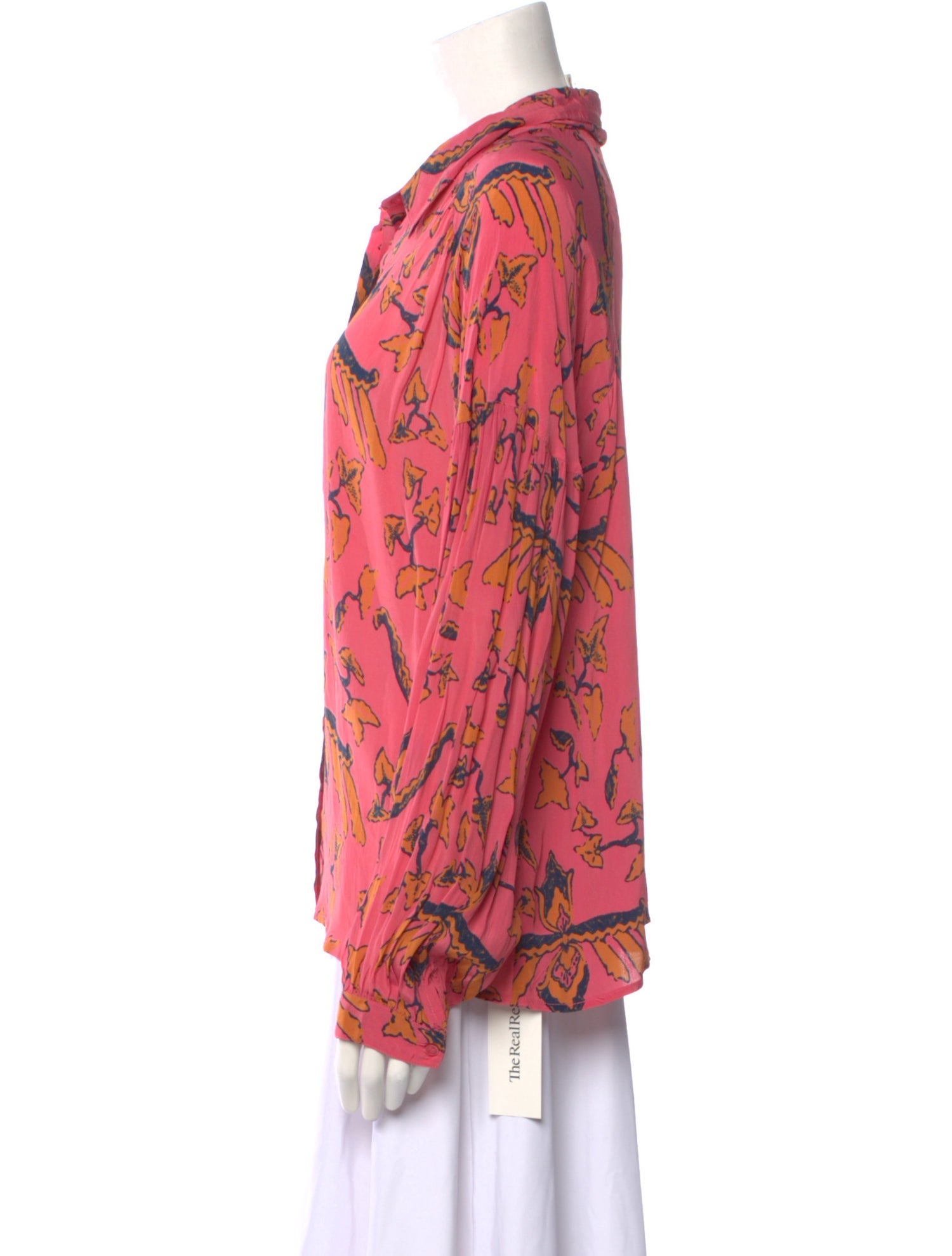 BA&SH Printed Long Sleeve Blouse