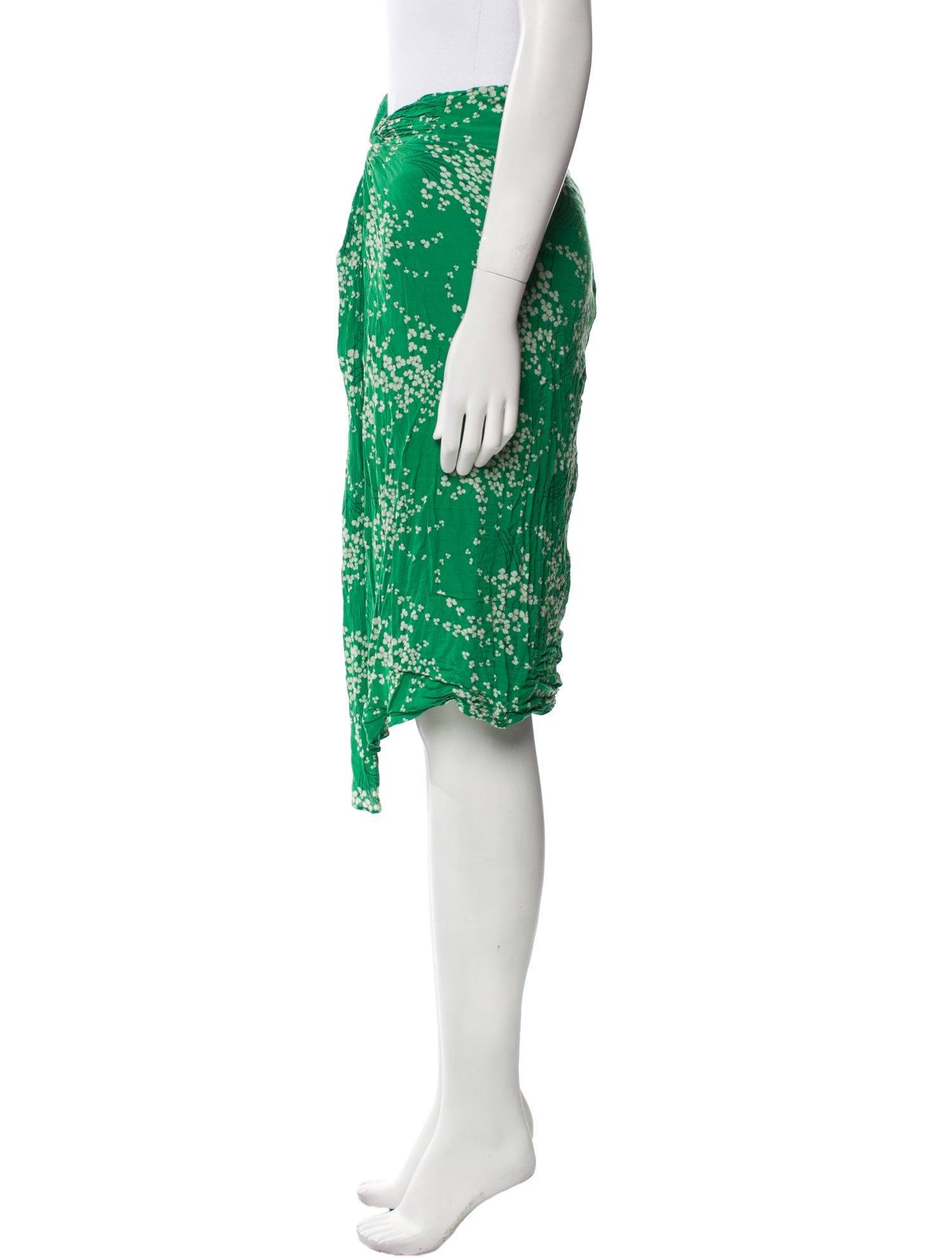 BA&SH Floral Print Knee-Length Skirt