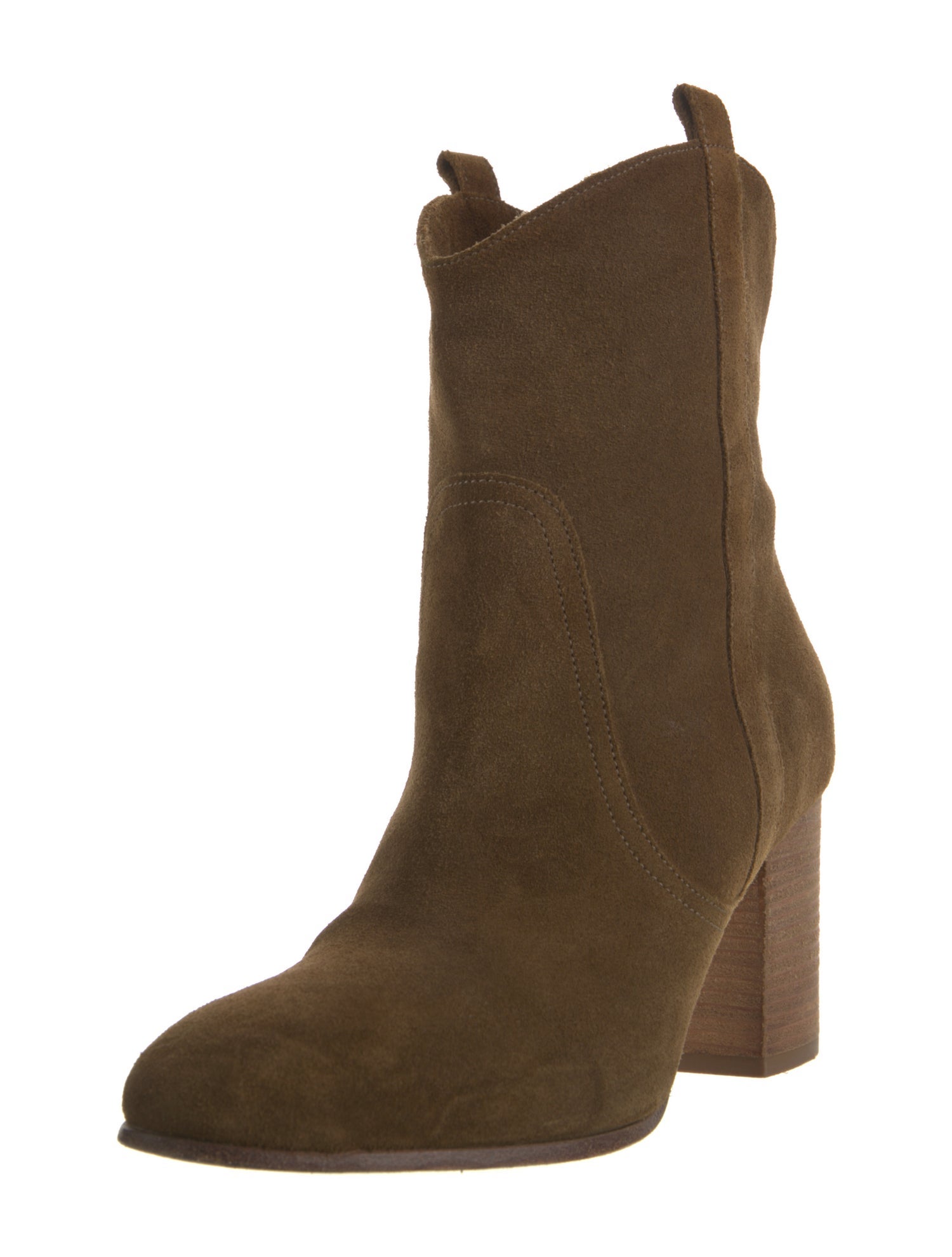 BA&SH Suede Western Boots