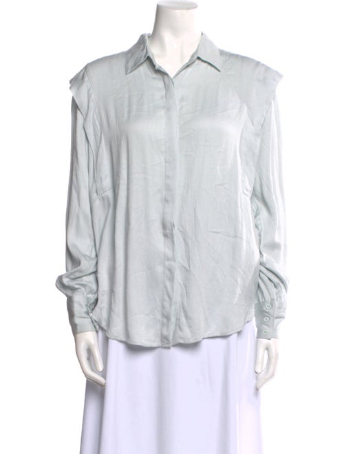 BA&SH Long Sleeve Button-Up Top