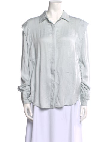 Ba&Sh Tops Long Sleeve Button-Up Top S