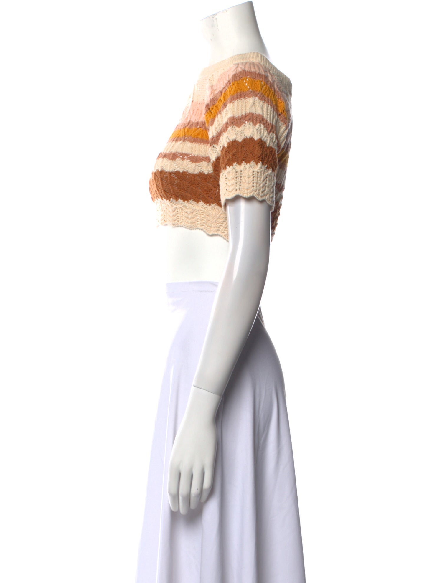 BA&SH Striped Bateau Neckline Sweater