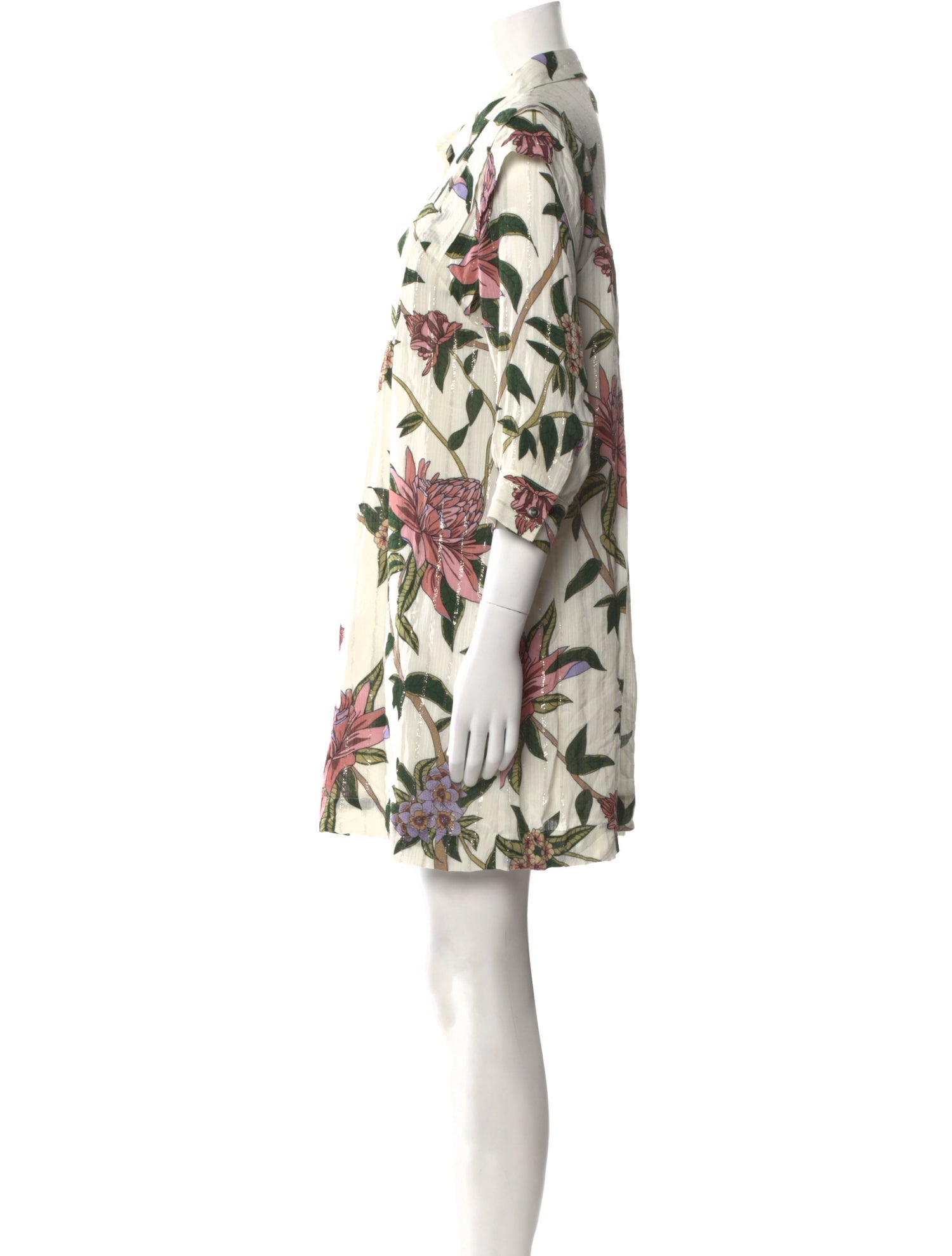 BA&SH Floral Print Mini Dress