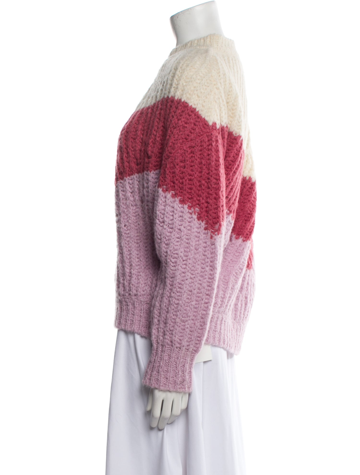 BA&SH Printed Mock Neck Sweater