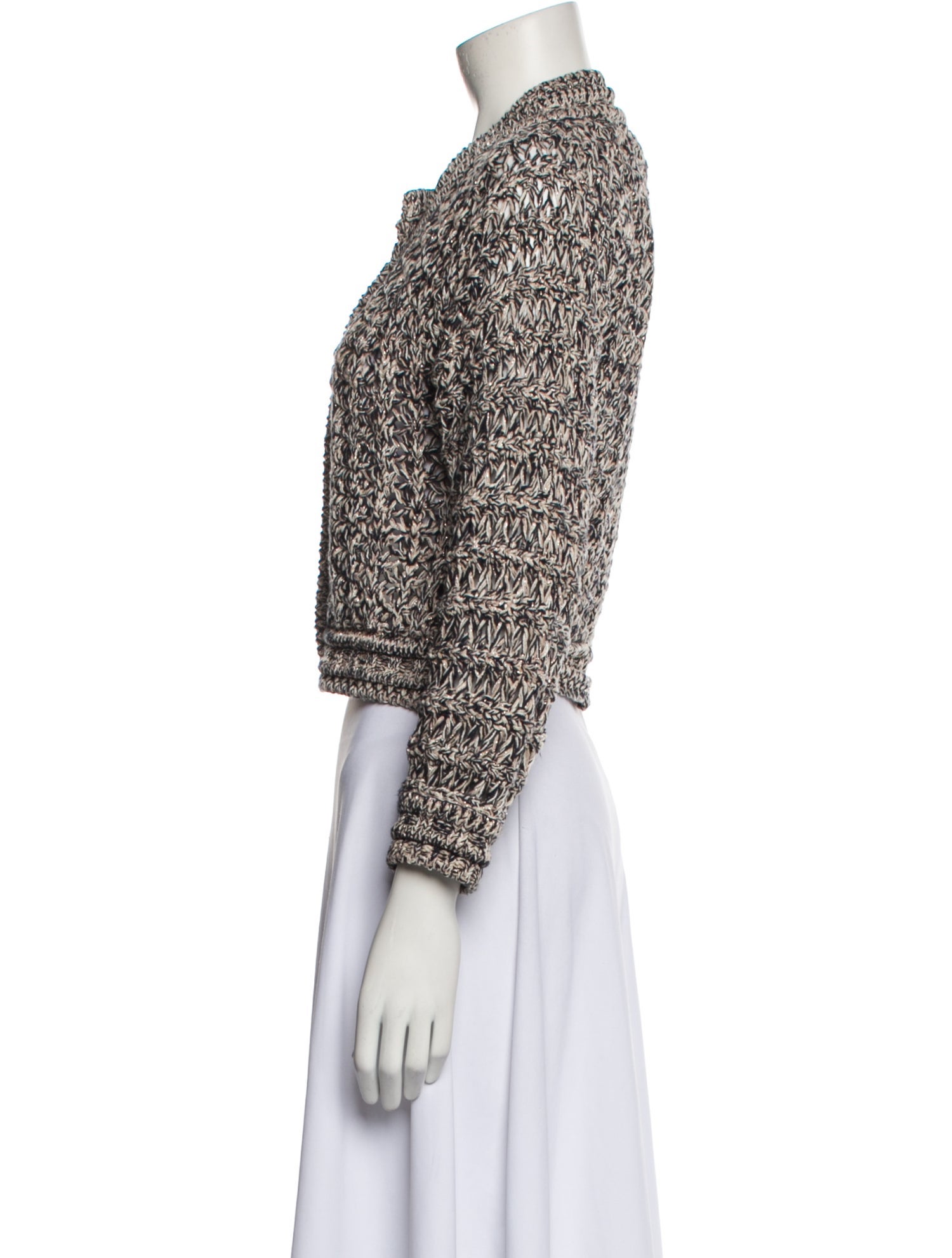 BA&SH Tweed Pattern Evening Jacket