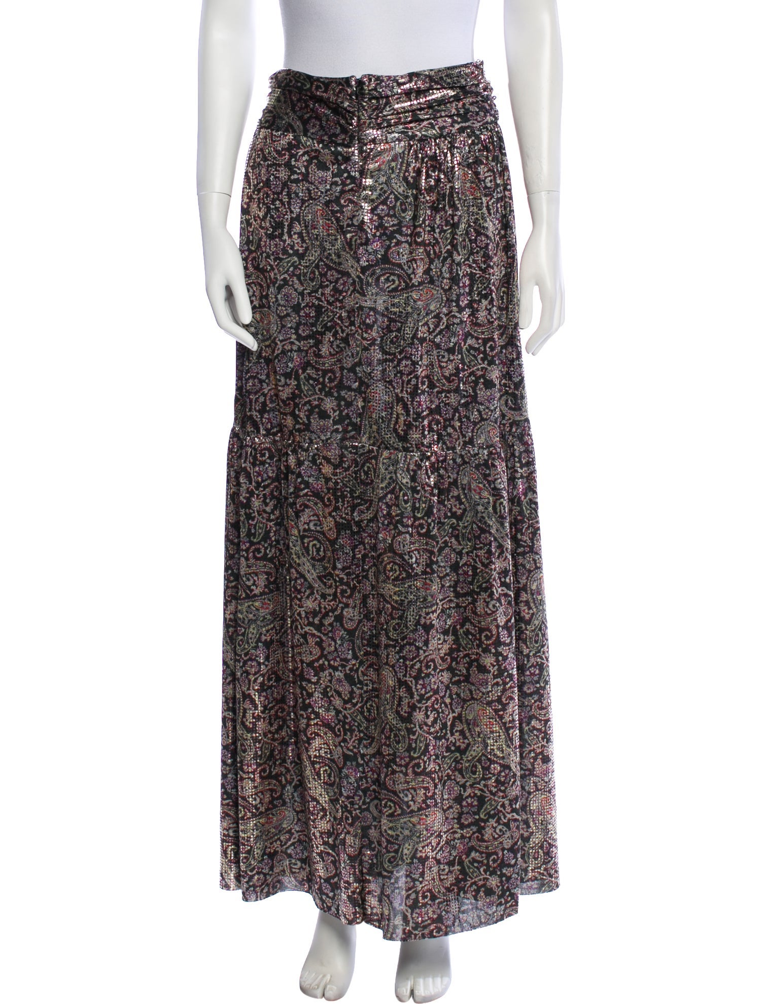BA&SH Printed Long Skirt