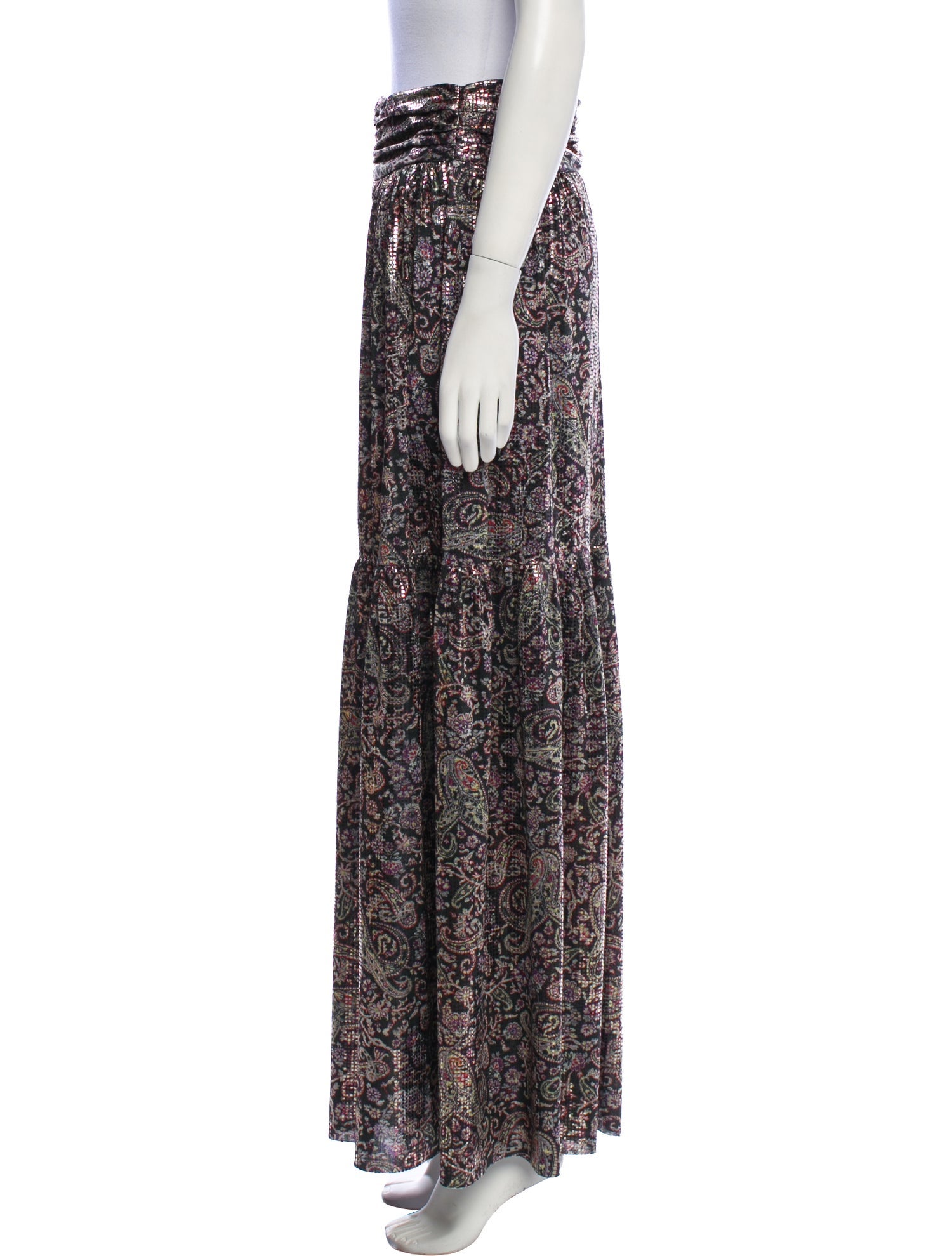 BA&SH Printed Long Skirt