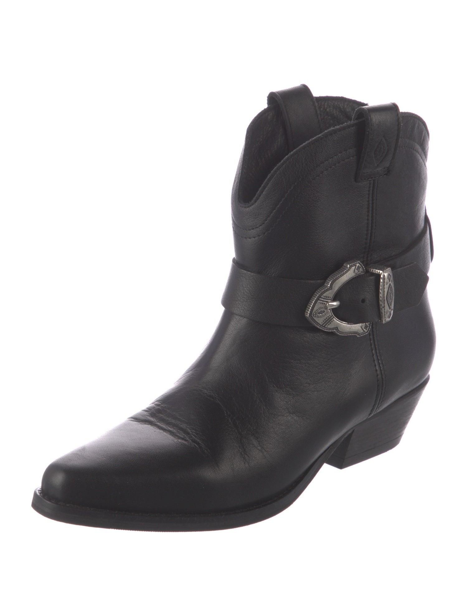 BA&SH Leather Western Boots