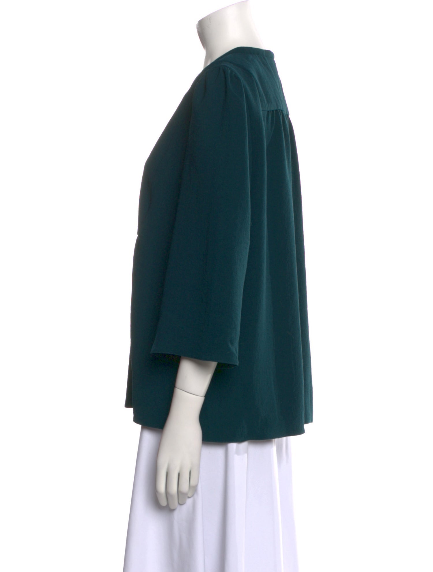 BA&SH V-Neck Three-Quarter Sleeve Blouse