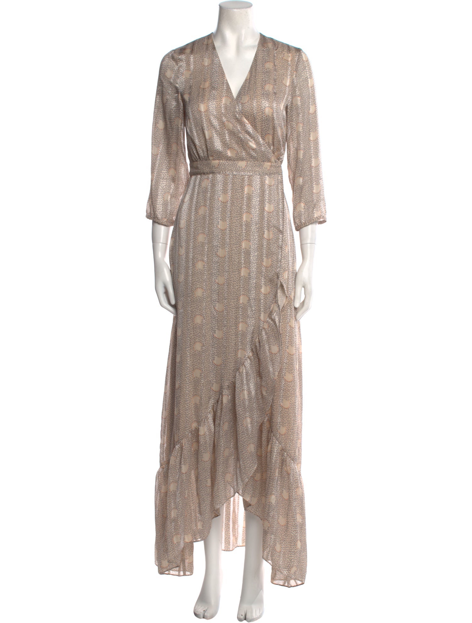 BA&SH Printed Long Dress