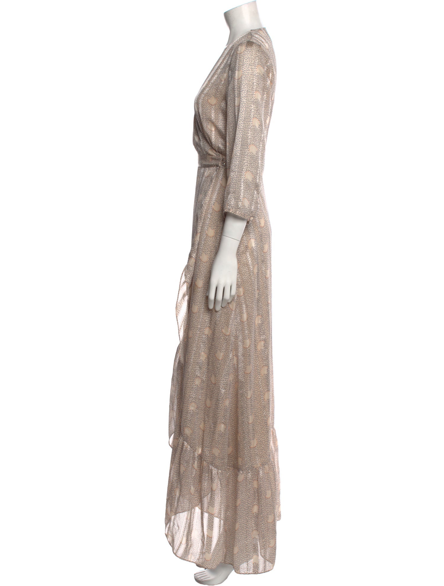 BA&SH Printed Long Dress